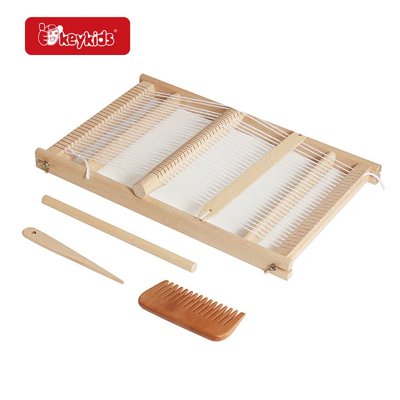Innovative Traditional Chinese Wooden Weaving Loom - Educational Handmade Knitting Art Kit with Yarn Accessories W01B108